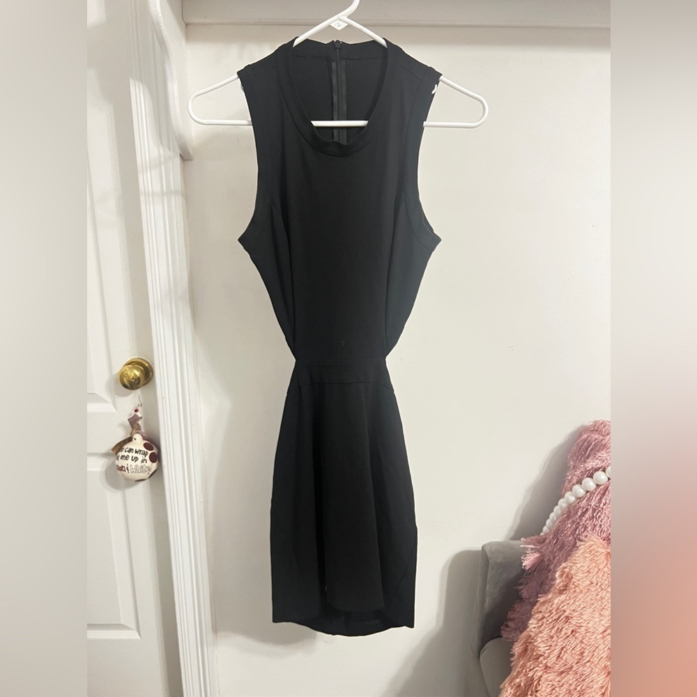 Amanda Uprichard Black Sleeveless Sheath Dress